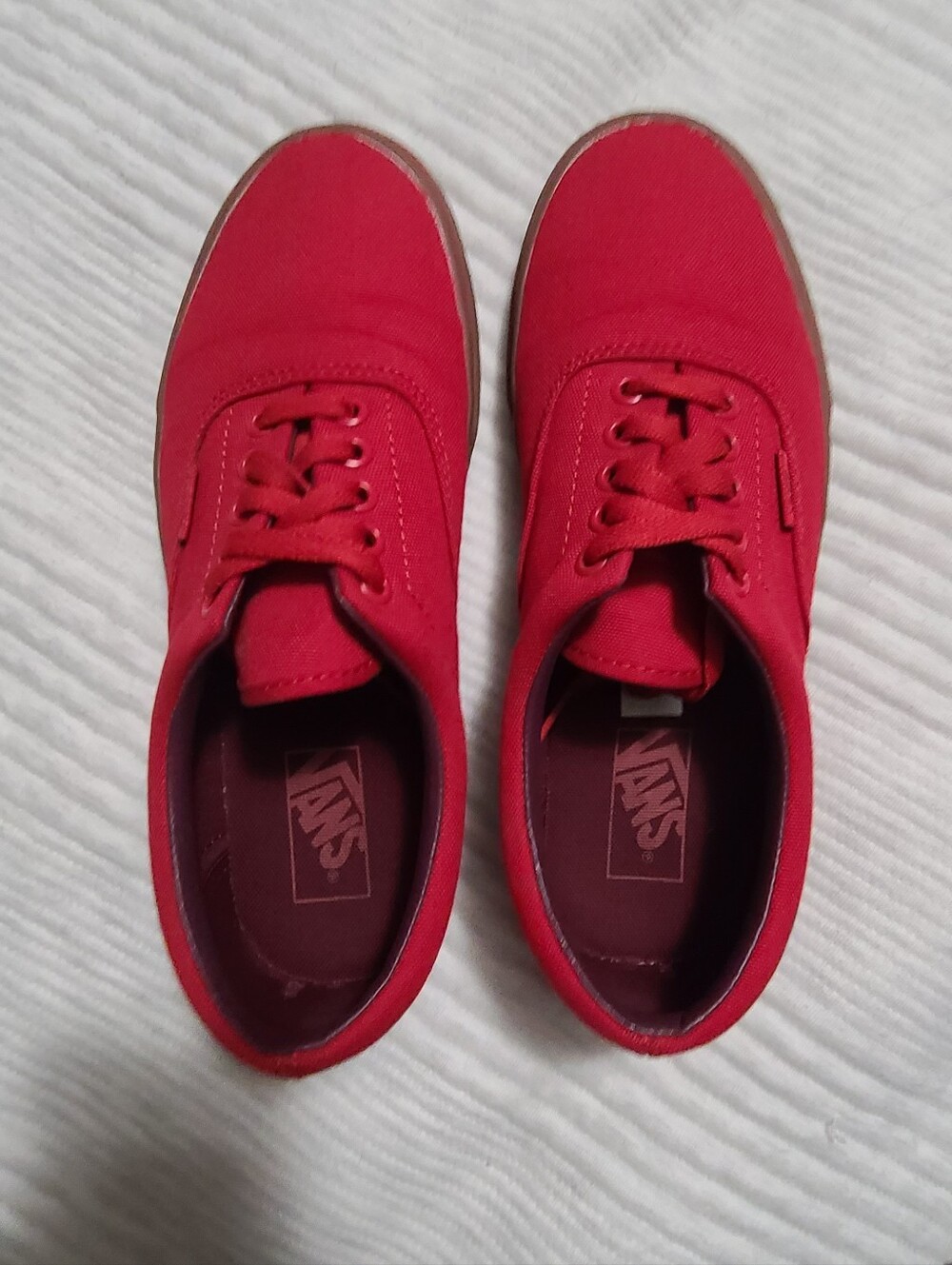 Red Vans Men 7.5